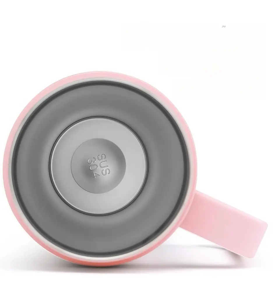 1200ML Tumbler with Handle and Straw Lid | Pink White Insulated Mug  304 Reusable Stainless Steel Insulated