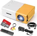 Mini Projector 4K 1080P Home Theater with USB Interfaces and Remote Control