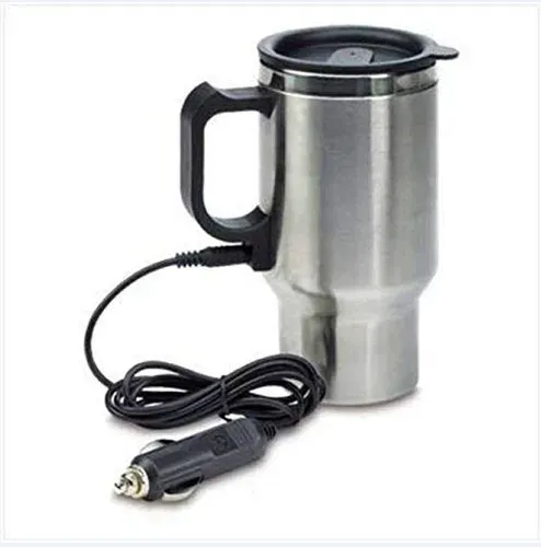 450 ML Electric Coffee Mug Cup Heated Thermos // 12 V Stainless Steel Charging Electric Kettle